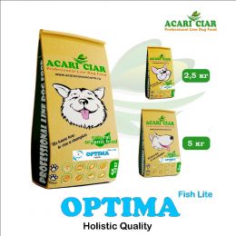 Корм Optima Fish Light Holistic для собак Акари Киар